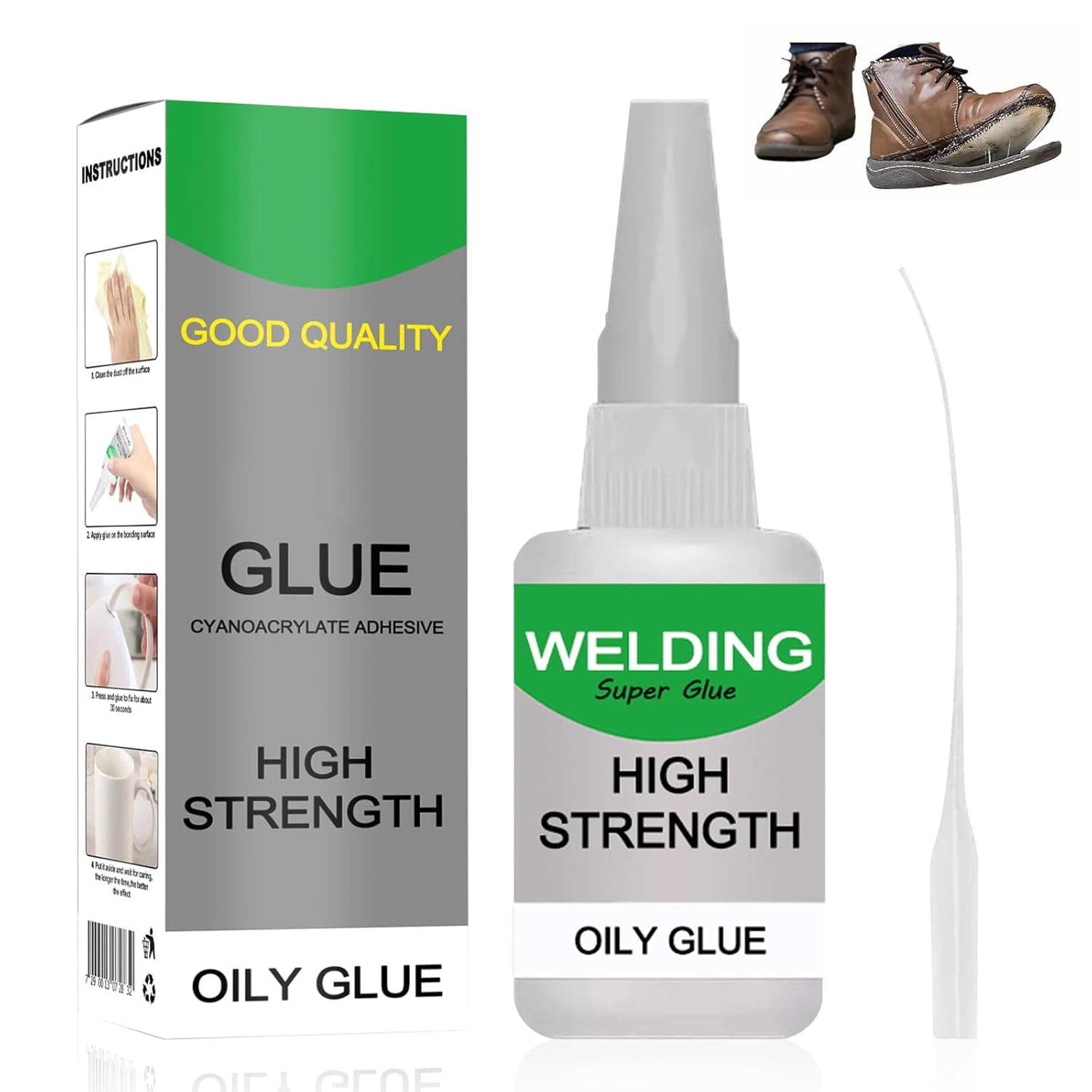 Welding High-Strength Oily Glue Universal Super Glue for Metal, Plastic, Wood, Ceramics, Leather, Glass(2 PCS)