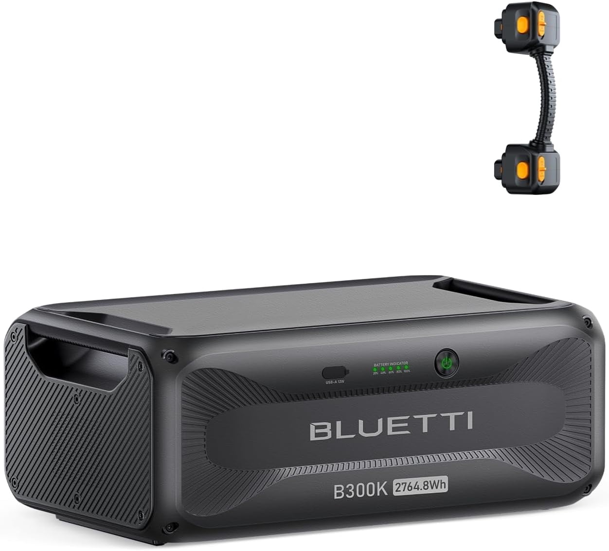 BLUETTI B300K, 2764.8Wh LiFePO4 Battery Pack for Solar Generator Apex 300 Only, Extra Battery for Home, Emergency, Road Trip