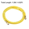 thumbnail image 2 of Unique Bargains 1.5m 1/4 SAE Thread 500PSI Refrigeration Tube Charging Hose Tube Yellow, 2 of 4