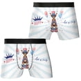 thumbnail image 3 of Happy 4th of July Patriotic Miniature Pinscher Marching Band Uniform Balloons Fireworks All Over Print Boxer Briefs Underwear for Men Dad Mini Pin Dog Lover - 13009, 3 of 6