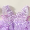 thumbnail image 4 of Robe de Fête pour Bébé Fille Robe Sans Manches Papillon Ligne A Princesse, 4 of 8