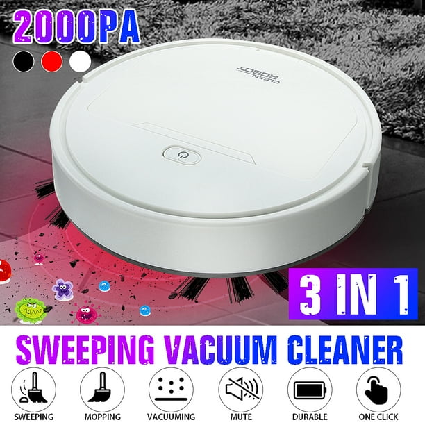 SuperThin Robot Vacuum Cleaner, 3in1 Automatic Vacuum Cleaner, 2000Pa Strong Suction, Quiet