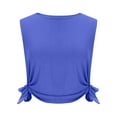 thumbnail image 5 of Kaemgyyd Workout Tank Tops for Women Soft Loose Fit Sleeveless Tshirts Casual Crew Neck Side Tie Knot Running Yoga Tee Outfits, 5 of 7