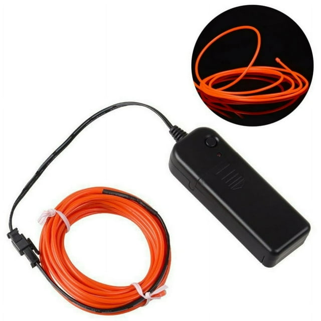 LED USB EL Wire Neon Glowing Strobing Home Decor Light Party Party Wedding Decoration 3M 9.8 Ft Orange