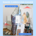 thumbnail image 4 of Bed Sensor Alarm for Elderly Dementia Patients - Wireless Fall Detection & Motion Sensor Alert System for Seniors,1 x host 1 x sensor,White, 4 of 8