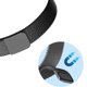 thumbnail image 3 of Correa para Xiaomi Mi Band 5 y 6 LzGUNGY Cadena Milanesa Cierre Magnético Negra, 3 of 5