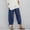 Navy, variant on AOOCHASLIY Fall Clothes Women Pants Women's Solid Lady Casual Elastic Girdle Waist Wide Leg Pants Trousers