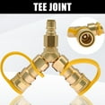 thumbnail image 7 of Quick Disconnect 3/8 Y Splitter Gas Quick Connect/Disconnect Separator Natural Gas Quick Connect Adapter Enduring, 7 of 7