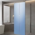 thumbnail image 3 of Blue Ombre Privacy Window Film, Decorative Frosted Glass Window Film, Modern Minimalist Gradient Aesthetic Reusable Peel and Stick Static Cling for Home Bathroom Office Glass Door 29.5"x78.7", 3 of 8