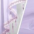 thumbnail image 7 of Purple Beaded Curtain, Kitchen Decor Curtains, Bathroom Decor Triangle Curtain, 1Pcs Short Curtain for Bedroom Living Room, Short Top Farmhouse Valance Curtains 51.2x23.6 Inch, 7 of 7