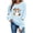 Multi-color Palette, variant on Uootdi Halloween Sweatshirts for Women Long Sleeve Crew Neck Ghost Pumpkin Bat Sleeve Print Womens Graphic Tees Oversized Fit Spooky Season Trick Or Treat Soft Cozy Womens Pullover Tops Gift