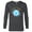 Charcoal Heather, variant on Marvel Black Panther: Wakanda Forever Riri Ironheart Reactor - Long Sleeve T-Shirt for Men - Customized-White