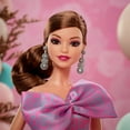 thumbnail image 3 of Barbie Signature Birthday Wishes Doll, Collectible Fashion Doll in Satiny, Pink Dress, 3 of 7