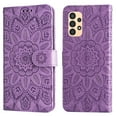 thumbnail image 5 of Dteck for Samsung Galaxy A13 Case, PU Leather Flip Wallet Case with Cart Slot Wrist Strap and Kickstand Shockproof Protective Case for Samsung Galaxy A13 6.6 inch 2021 Ladies Girls Women Men, Purple, 5 of 14