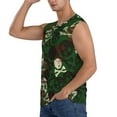 thumbnail image 3 of Bixox Men's Camouflage Skull Printed Shirt Sleeveless Fitness Tank Top-Medium, 3 of 7