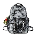 thumbnail image 3 of Sac à Dos Graffiti de Rue Tendance : Sac d'École Polyvalent pour Hommes Cool avec Grande Capacité, 3 of 5