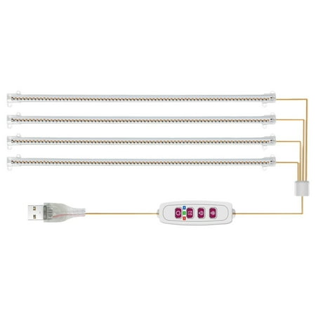 LED Grow Light Strips for Indoor Plants USB Full Spectrum Phyto Lamp Dimmable Timer Seedlings Designed Specifically for Plants