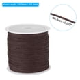 thumbnail image 2 of Unique Bargains 0.8mm x 109 Yard Nylon Satin Cord 0.8mm Beading String Braided Rope, Brown, 2 of 6