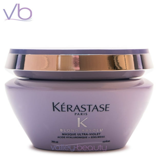 Kerastase Blond Absolu Hair Masque Ultra-Violet Anti-Brass Blonde  Perfecting Purple Hair Mask, 200ml 