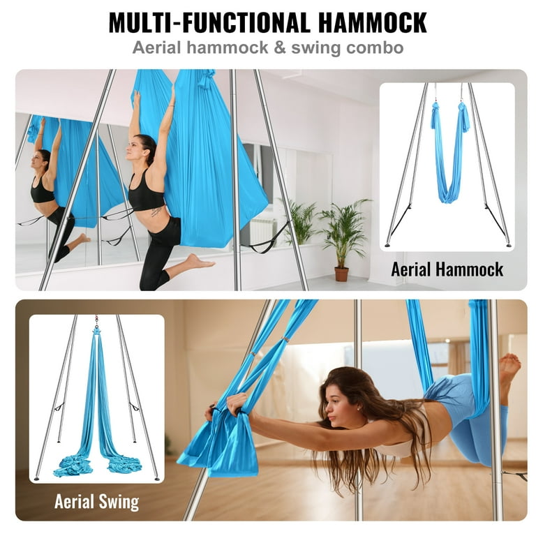 Amaca Aerial Yoga Intey – Altalena Per Yoga Volante E Trapezio, NY-CT33 Blu Chiaro (Like New)