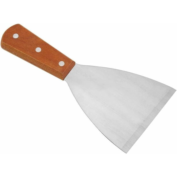 Triángulo Espátula Acero inoxidable Multifuncional Triángulo Espátula Antiadherente Resistente al calor Espátula Herramienta de cocina para BBQ Grill Beefsteak Turner Cake JAMW Sencillez