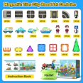 thumbnail image 3 of Set IGIVI de Magnetic Tiles City Road con coche magnético para niños a partir de 3 años, 3 of 4