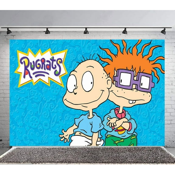 Rugrats Backdrop Banner Party Supplies Poster Movie Theme Background for Photography Birthday Decorations