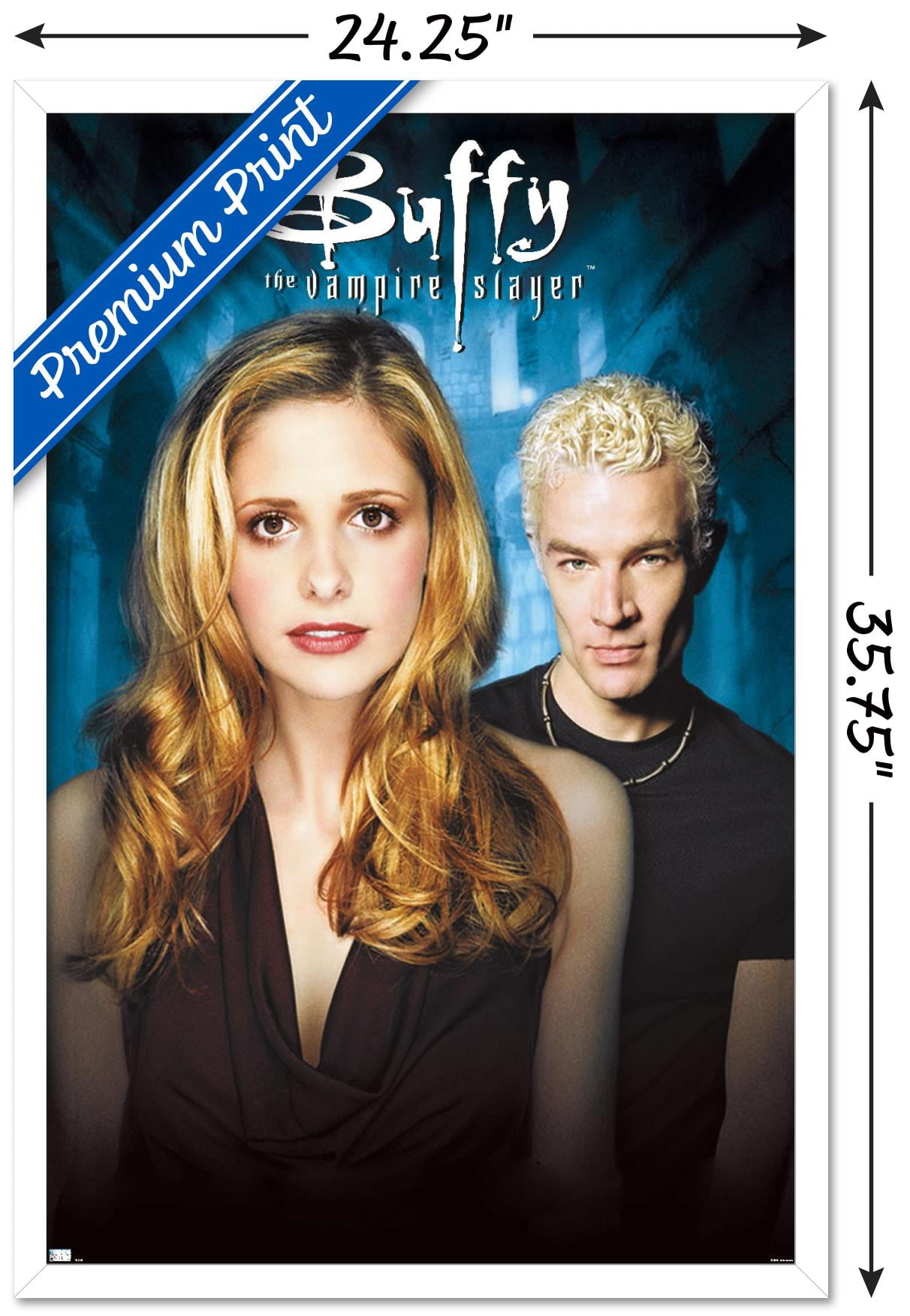 Buffy the Vampire Slayer - Season 7 One Sheet Wall Poster, 22.375" x 34", Framed