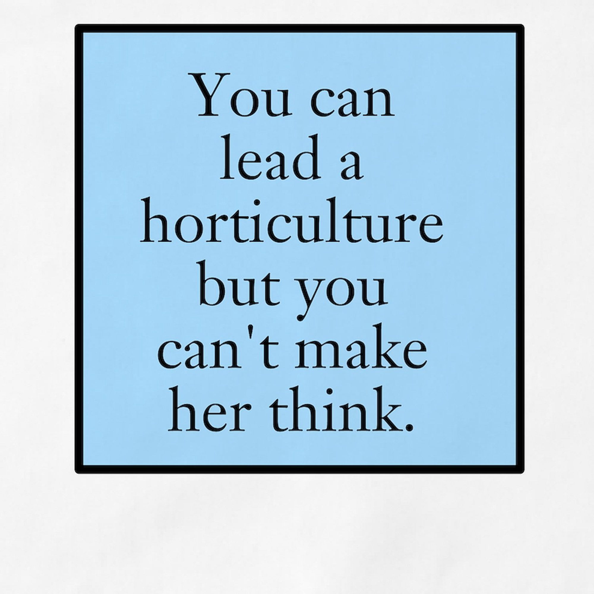 CafePress - You Can Lead A Horticulture - Kitchen Apron with Pockets, Grilling Apron, Baking Apron