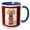 Blue/White, variant on 3drose, Golden Winged Angel- Spirituality- Art, 11oz Magic Transforming Mug