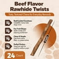 thumbnail image 7 of Twists 5-in Beef Flavor Rawhide Dog Chew Treats, 24 CT, 7 of 7