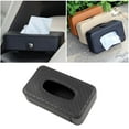 thumbnail image 1 of BESTYASH 1Pack Facial Tissue Holder for Car Black Pu Rectangular Tissue Container for Wedding, 1 of 8