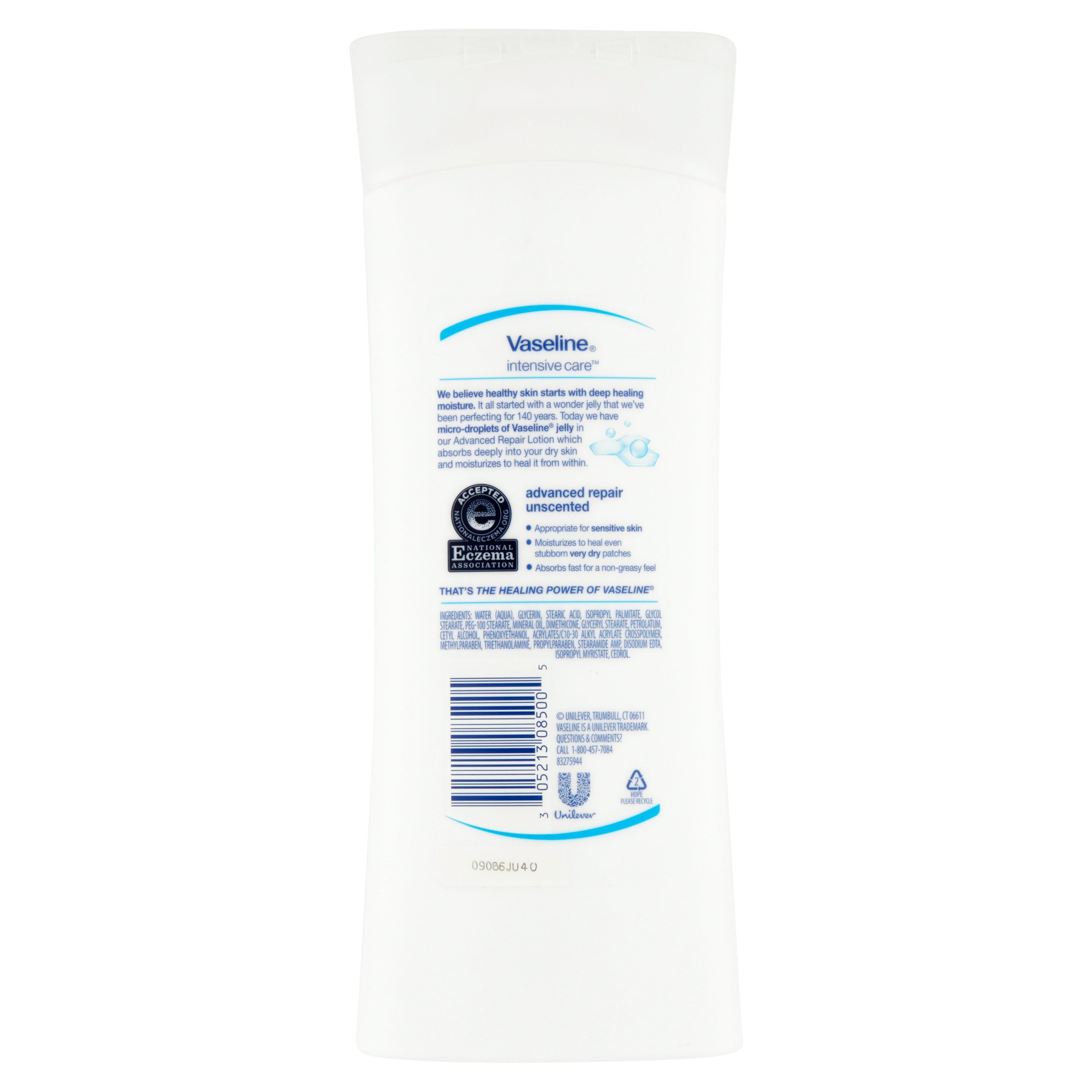 Vaseline Intensive Care Advanced Repair Unscented Lotion, 13 Fl. oz