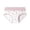 White, variant on Women's Cotton Mid Rise Tummy Control Panties Cartoon Print Breathable Stretch Underwear Multi Color Daily Light pink L