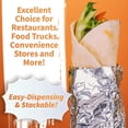 thumbnail image 4 of Insulation Sandwich Wrapping Paper Aluminum Foil Sheets - [100 Pack] - (14" x 10.3") - Aluminum Foil Sandwich Wrap Sheets For Sandwich Wraps, Burritos and BBQ, 4 of 7