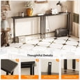 thumbnail image 6 of 79" Console Table with Power Outlet, Narrow Sofa Table 2 Pack, Black | Entryway Table with Charging Station & 4.9 Ft Extension Cord & Adjustable Feet, behind Couch Table for Living Room, Hallway, 6 of 8