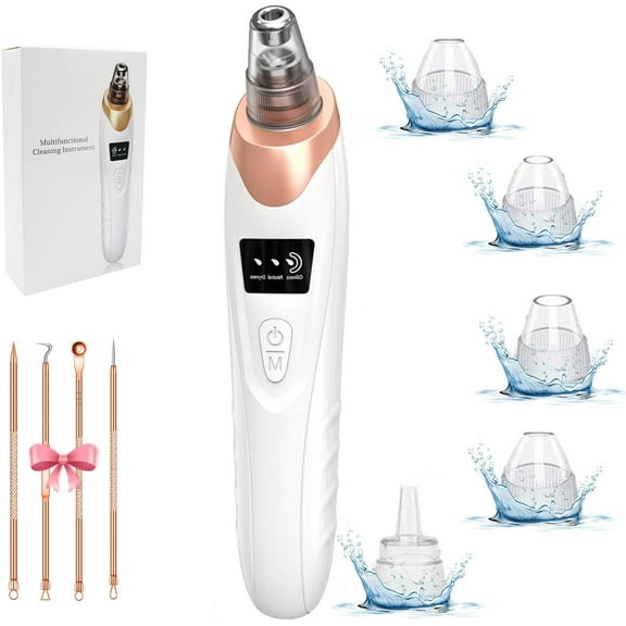 2025 Blackhead Remover Pore Vacuum,Facial Cleaner-5 Suction Power,5 Probes,USB Rechargeable Vacuum Kit Electric Acne Extractor Tool for Adult