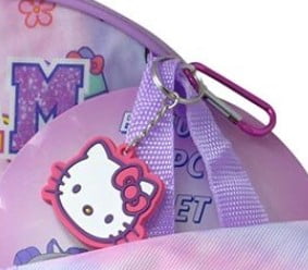 Hello Kitty 16" 4pc Set with Lunch Kit, Key Chain & Carabiner
