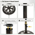 thumbnail image 6 of BLACK JAGUAR 18"Round Umbrella Base Stand Cast Iron Heavy Duty 23lbs, 6 of 10