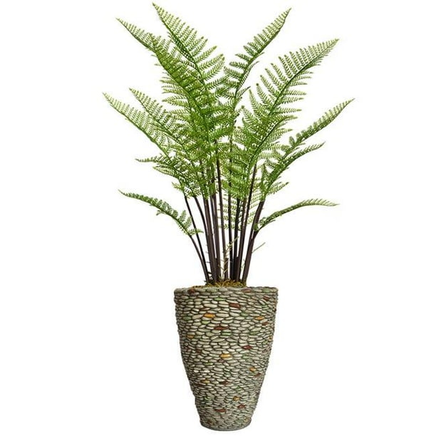 Vintage Home Artificial Faux Real Touch 56&quot; Tall Fern