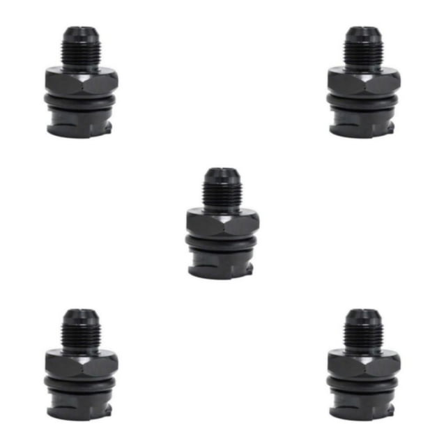 relayinert Sleek Black Aluminum Billet Valve Cover Car S Style Black Easy To Install 5Set