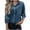 Blue, variant on qelini Velvet Shirts for Women Long Sleeve Tops Basic Tee Solid Lapel Collared Button Down Dressy Formal Blouses with Pocket