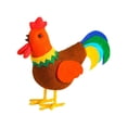 thumbnail image 3 of Juguete de pollo, regalo para niños, recuerdo de fiesta, muñeco de peluche, cesta de Pascua, rellenos para el hogar, jardín, decoración de cumpleaños Gallo shamjiam Juguetes de pollo, 3 of 8