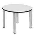 thumbnail image 4 of Kee 42" Round Breakroom Table in White/ Chrome, 4 of 6