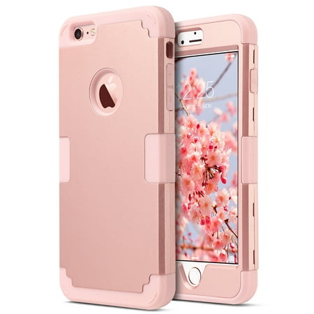 iPhone 6 Plus / 6S Plus Case, ULAK 3D Bling Rhinestone Heavy Duty Shockproof Hybrid Hard PC Soft Silicone Rubber Protective (Best Selling Iphone 6 Cases)