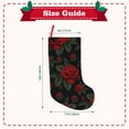 thumbnail image 3 of Rateoe Roses Print Christmas Stockings,18 Inch Large Christmas Stockings Decoration Ornaments for Holiday Home Fireplace Indoors, 3 of 8