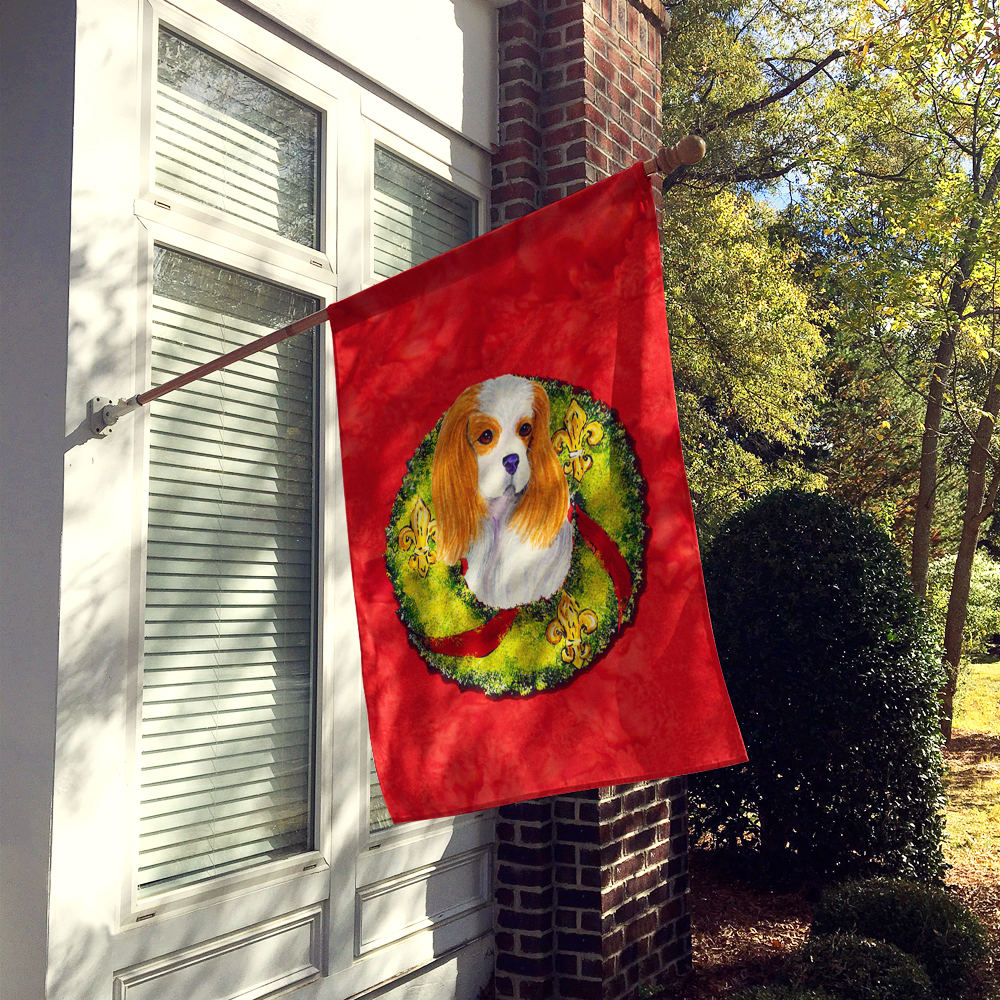 Cavalier Spaniel Flag Canvas House Size