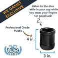 thumbnail image 2 of WE Games Black Plastic Dice Cup with 1 Plastic Cup and 5 Dice, 2 of 4