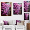 thumbnail image 4 of Designart "Pink Konini Tree Blossoms II" Floral Framed Wall Art - Traditional Pink Fuschia Living Room Framed Canvas Art, 4 of 6