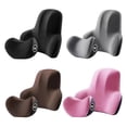 thumbnail image 3 of ZheElen Premium Memory Foam Core And Adjustable Straps Offer Head Neck And Lower Back Support Car Headrest Lumbar Support Black, 3 of 6